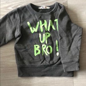 Grey crew neck sweater